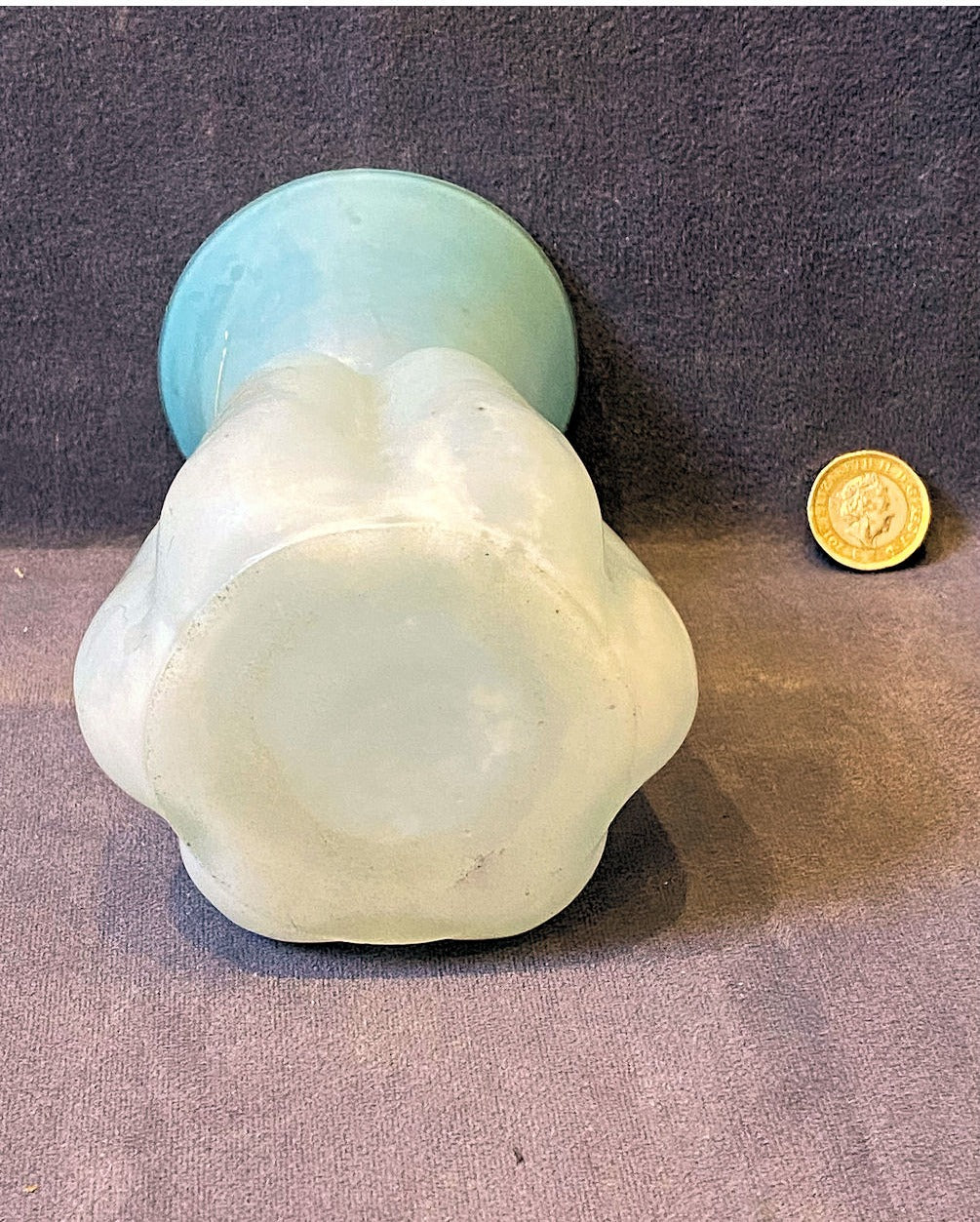Frosted Glass Hyacinth Vase — view 3