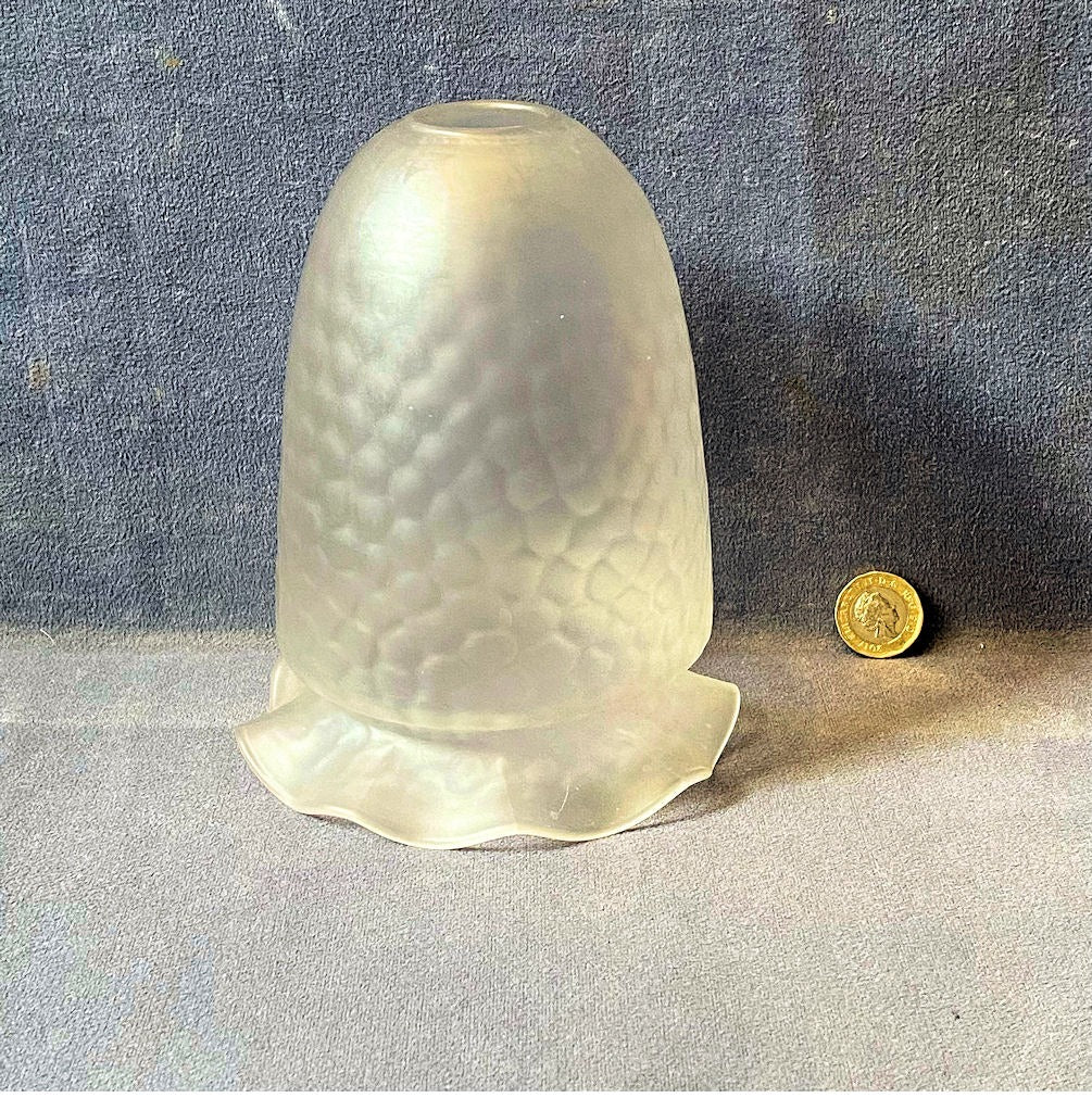 Frosted Glass Lamp Shade — Glass, 1920's