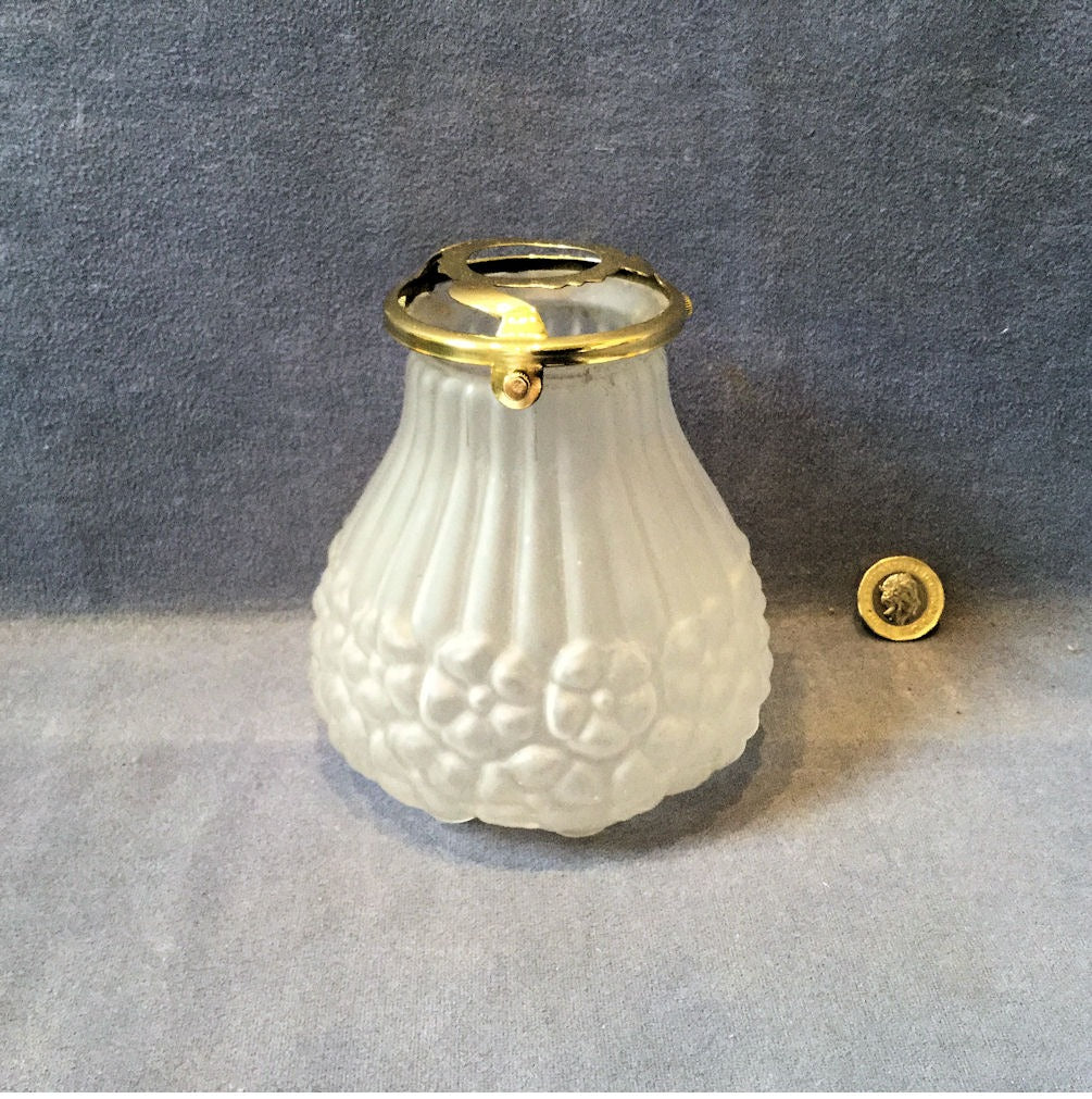 Frosted Glass Lamp Shade — Glass, 1920's