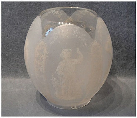 Frosted Glass Oil Lamp Shade — view 2