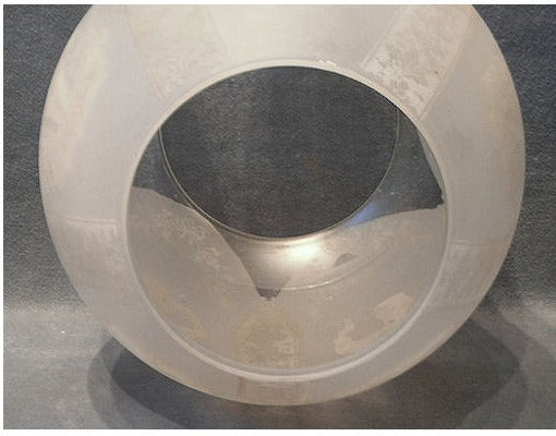 Frosted Glass Oil Lamp Shade — view 3