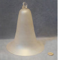 Frosted Glass Oil Lamp Smoke Deflector — Glass, late 19th century