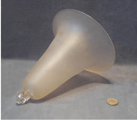 Frosted Glass Oil Lamp Smoke Deflector — view 2