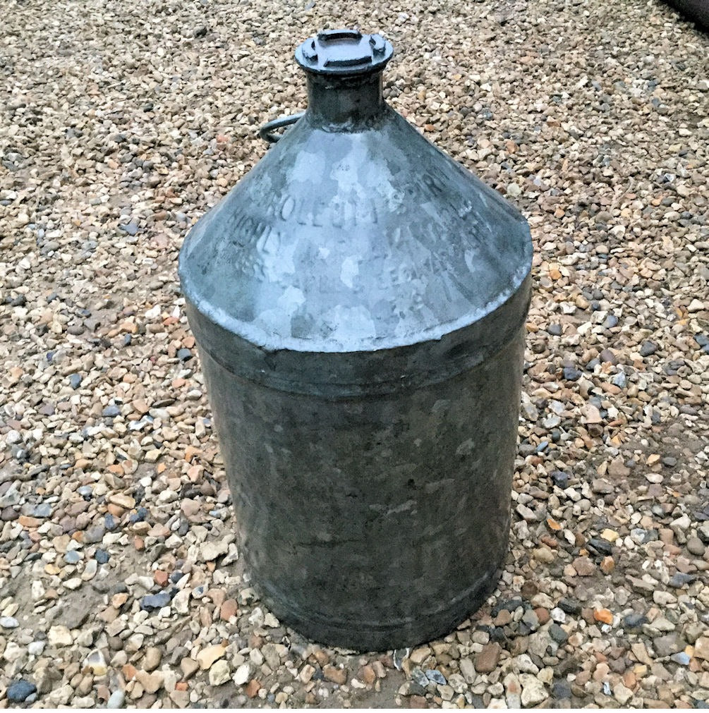 Galvanised Petrol Can — Galvanised, 1920's