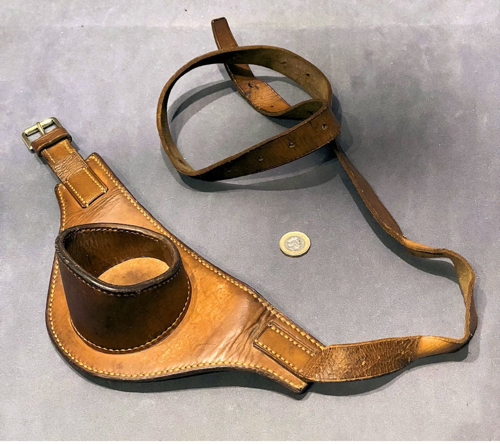 Game Fishing Leather Rod Harness — Leather, late 19th century