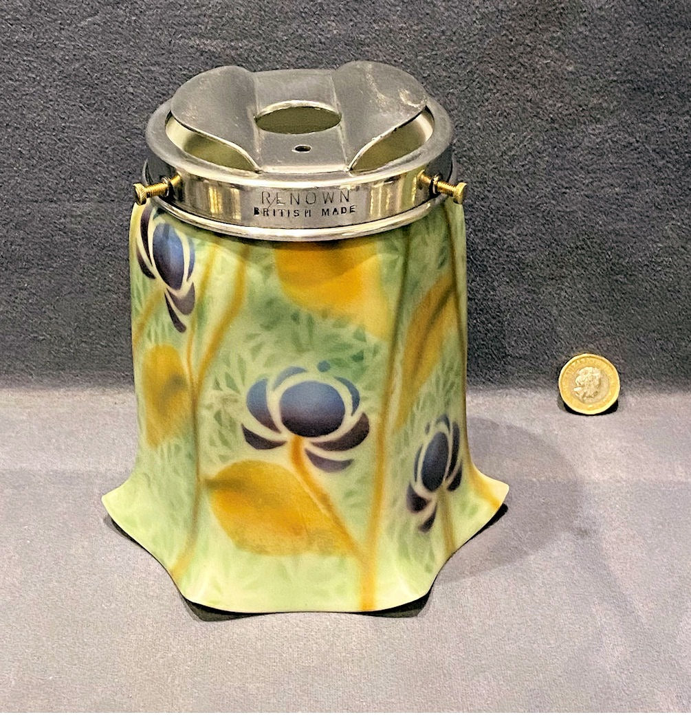Gas Lamp Shade — Glass, late 19th century