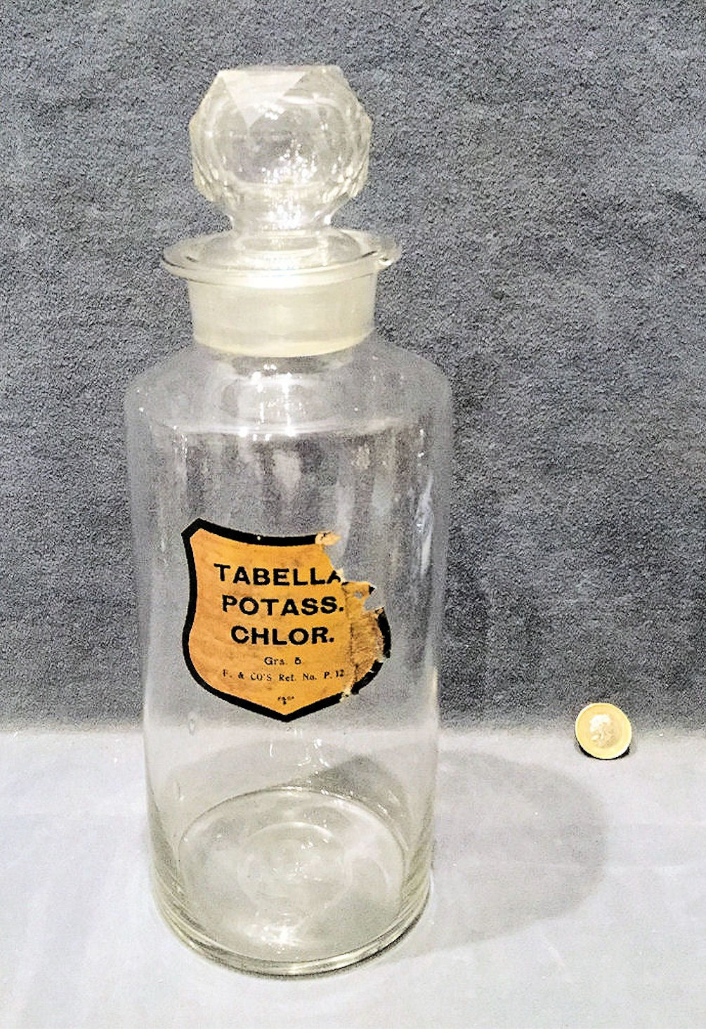 Glass Apothecary Jar — Glass, late 19th century
