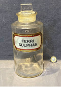 Glass Chemist Jar — Glass, circa 1900