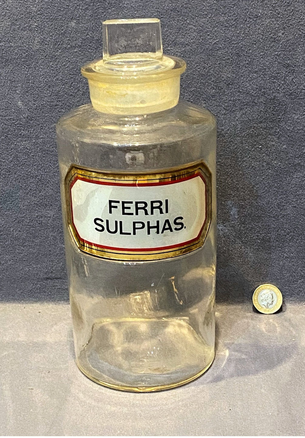 Glass Chemist Jar — Glass, circa 1900