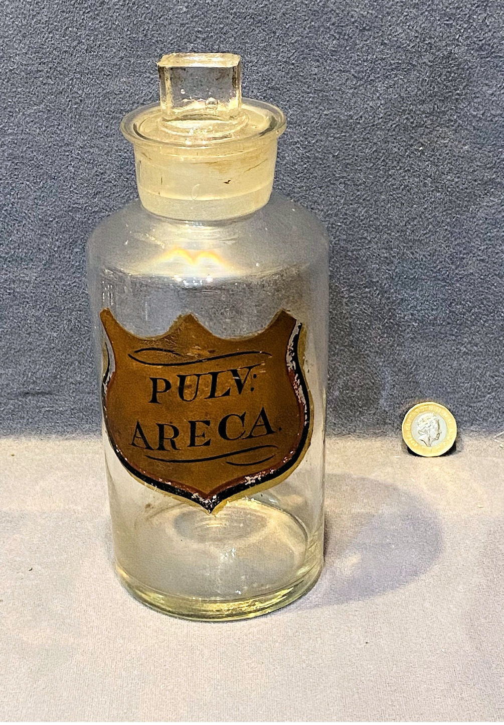 Glass Chemist Jar — Glass, late 19th century
