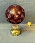 Glass Newel Post Finial — Glass, late 19th century