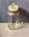 Glass Storage Jar & Lid — Glass, 1920's