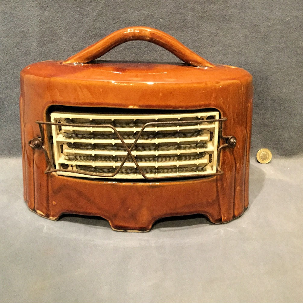 Glazed Stoneware Electric Fire — Stoneware, 1920's