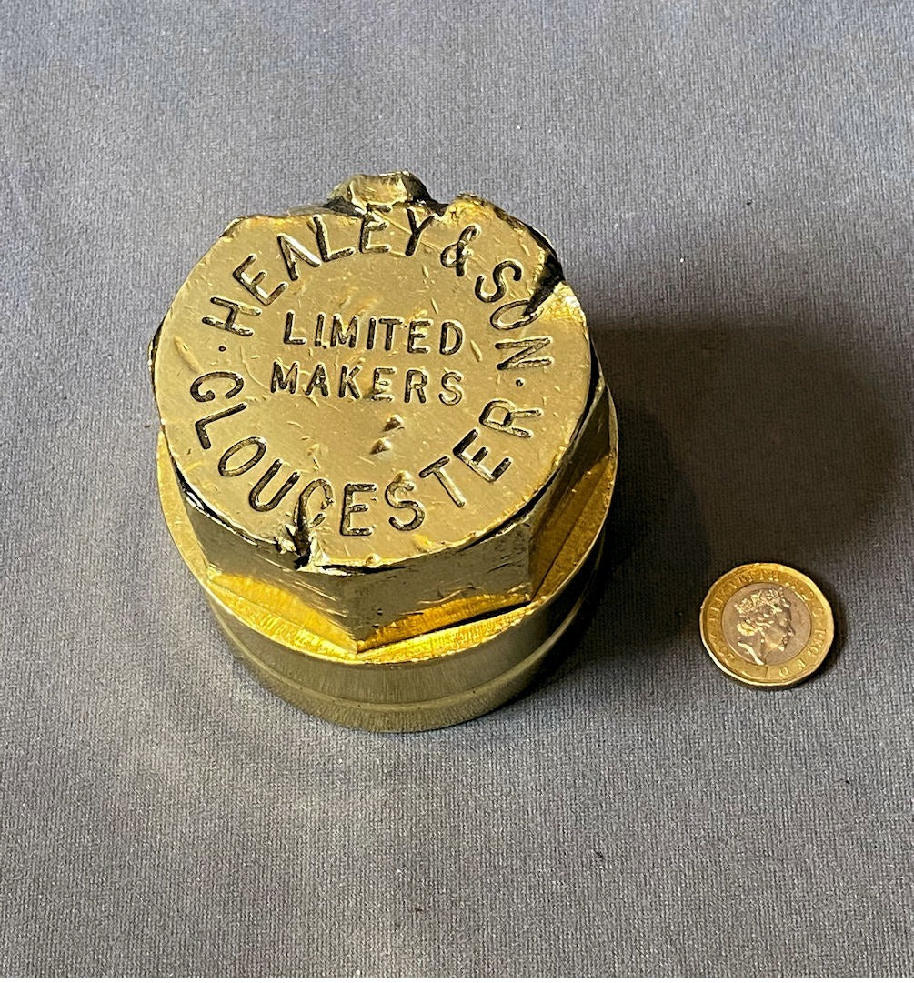 Gloucester Brass Waggon Hub Cap — Brass, late 19th century
