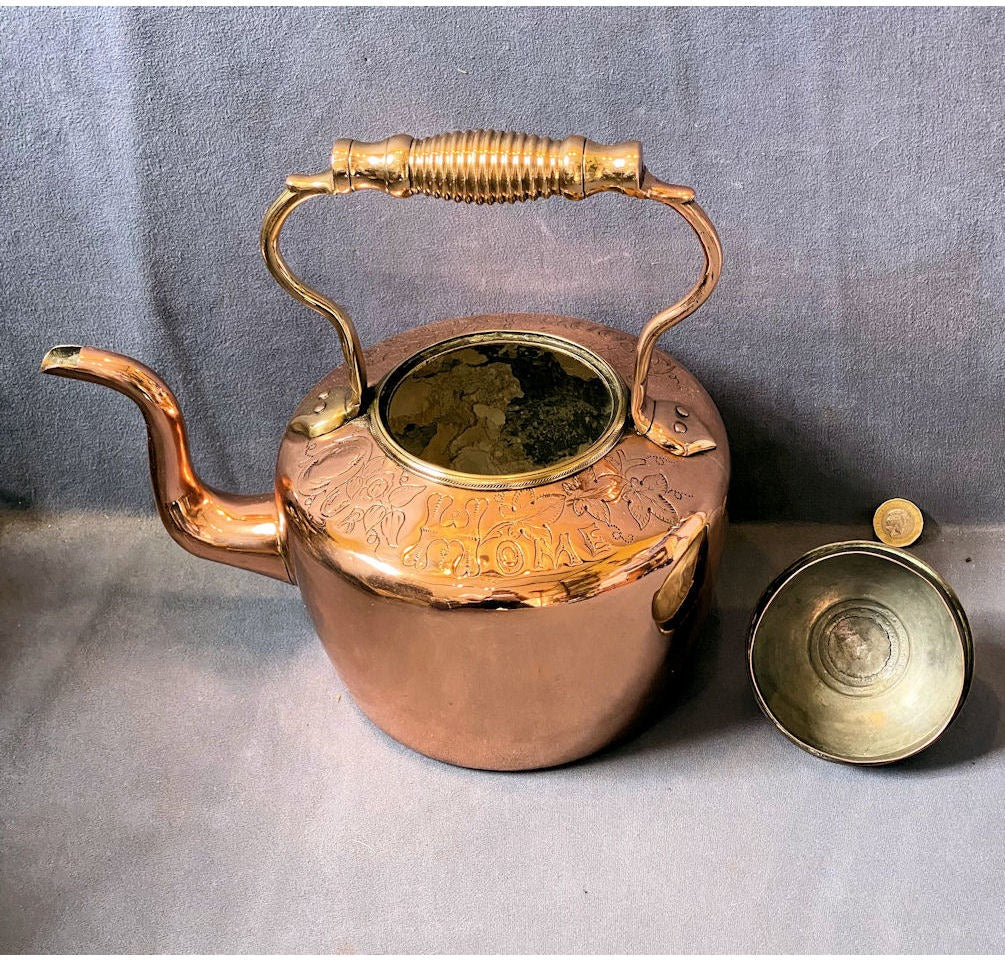 God Bless Our Home Copper Kettle — view 2