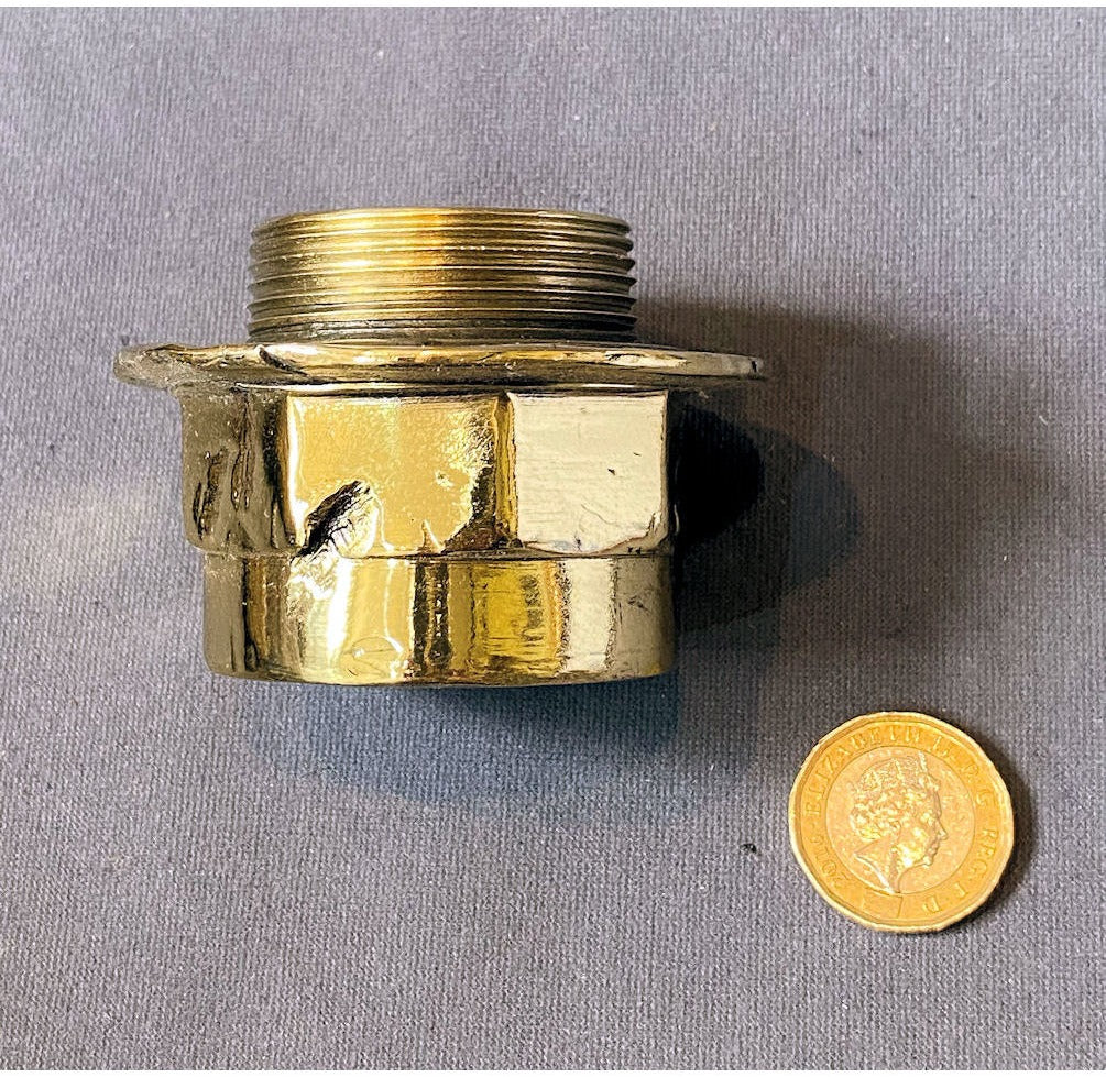 Godalming Brass Waggon Hub Cap — view 2