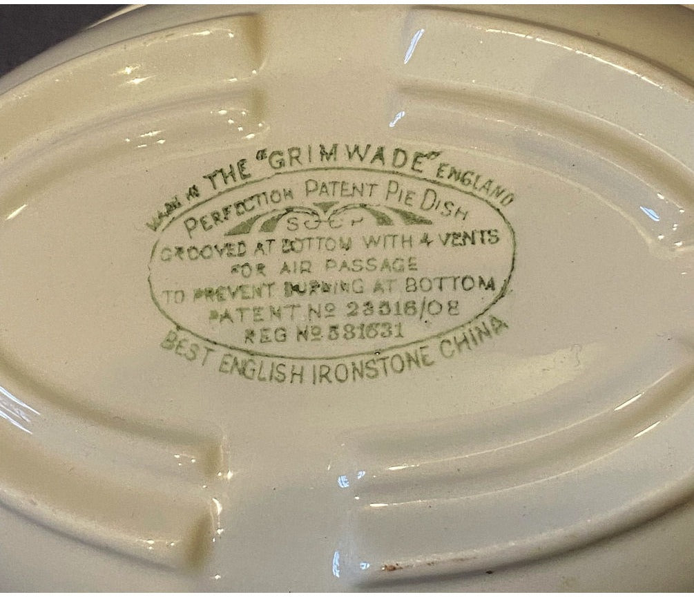 Grimwade Patent Pie Dish — view 2