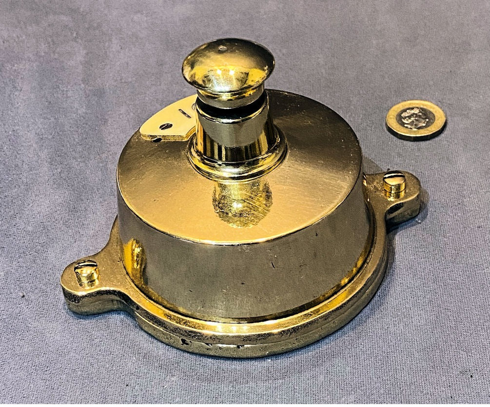 GWR Signal Box Brass Plunger — Brass, late 19th century