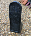 H.G.W.W 1935 Boundary Marker — Cast iron, 1935