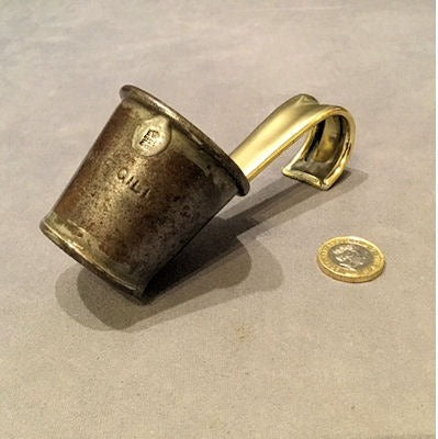 Half Gill Dairy Measure — Brass, 1920's