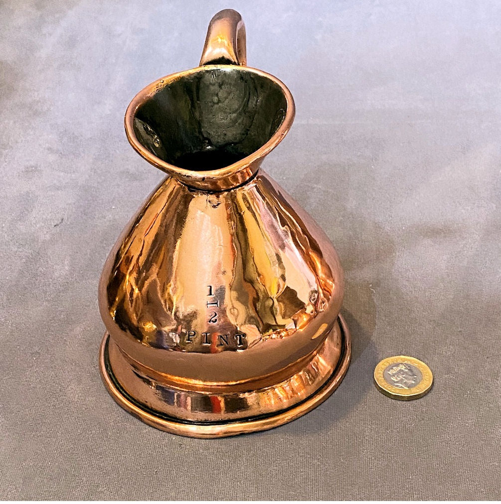 Half Pint Copper Ale Measure — Copper, late 19th century