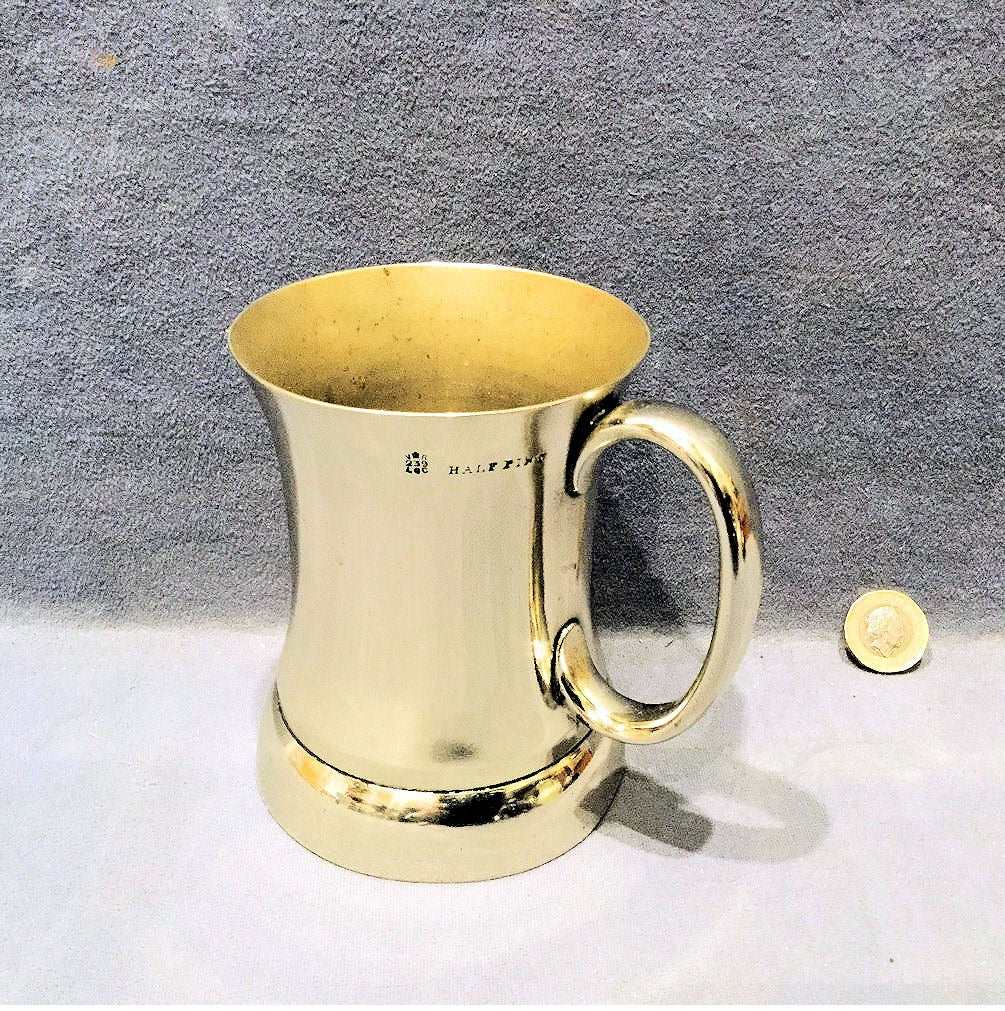 Half Pint Nickel Ale Measure — Nickel, late 19th century