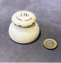 Half Pound Ceramic Weight — Ceramic, late 19th century