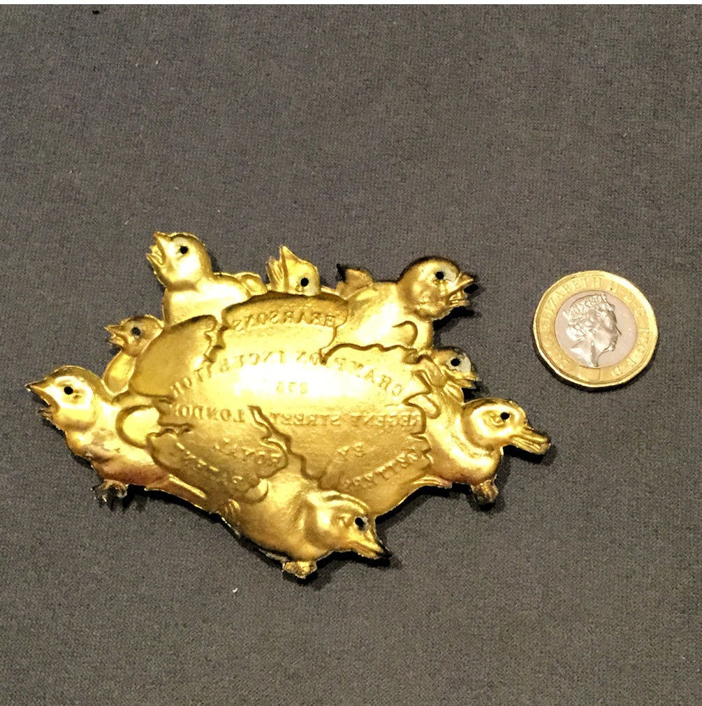 Hearsons Incubator Brass Makers Plate, 2 available — view 2