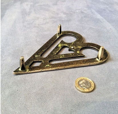 Heart Shaped Brass Iron Stand — view 2