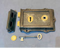 Hills Patent Reversible Wrought g Iron Rim Lock — 1920's