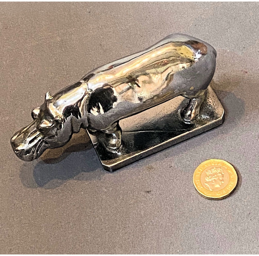 Hippo Chromed Car Mascot — view 2