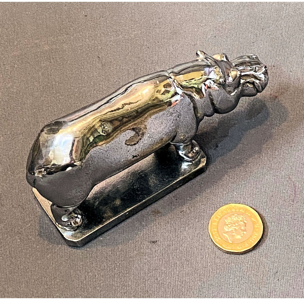 Hippo Chromed Car Mascot — view 3
