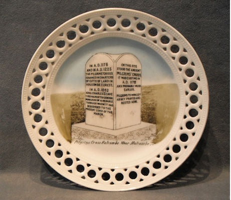 Holcombe Ribbon Plate — Ceramic, 1920's