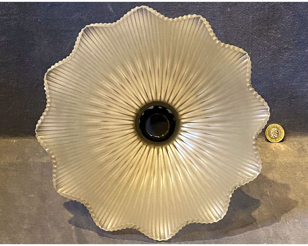 Holophane Frosted Glass Electric Lamp Shade — view 3