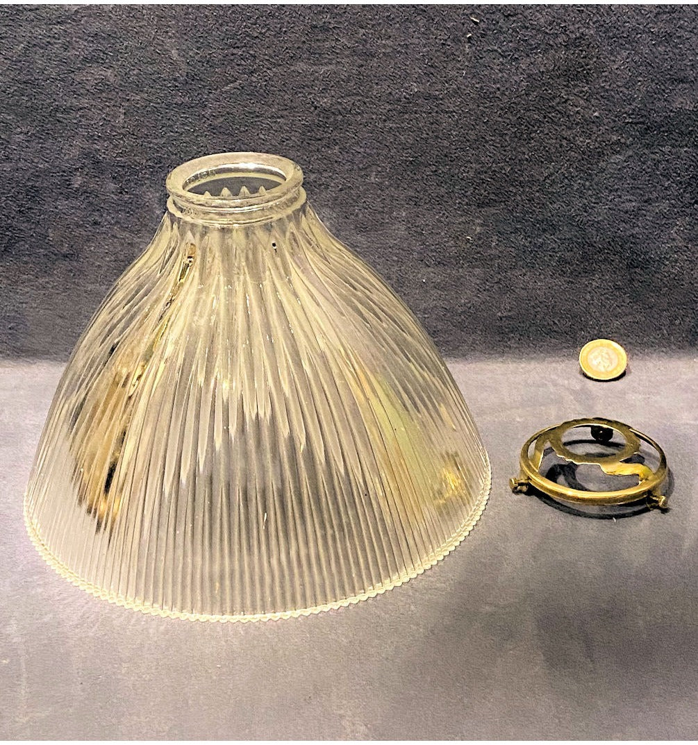 Holophane Glass Lamp Shade — view 2