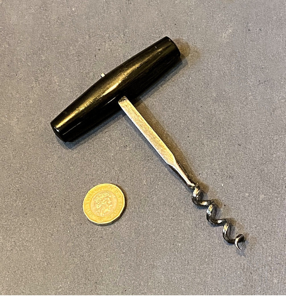 Horn Handled Corkscrew — Horn, late 19th century