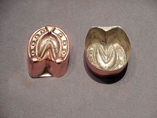 Horseshoe Copper Entrée Mould, 5 available — Copper, circa 1900
