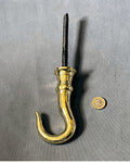 Huge Brass Chandelier Hook — Brass, late 19th century