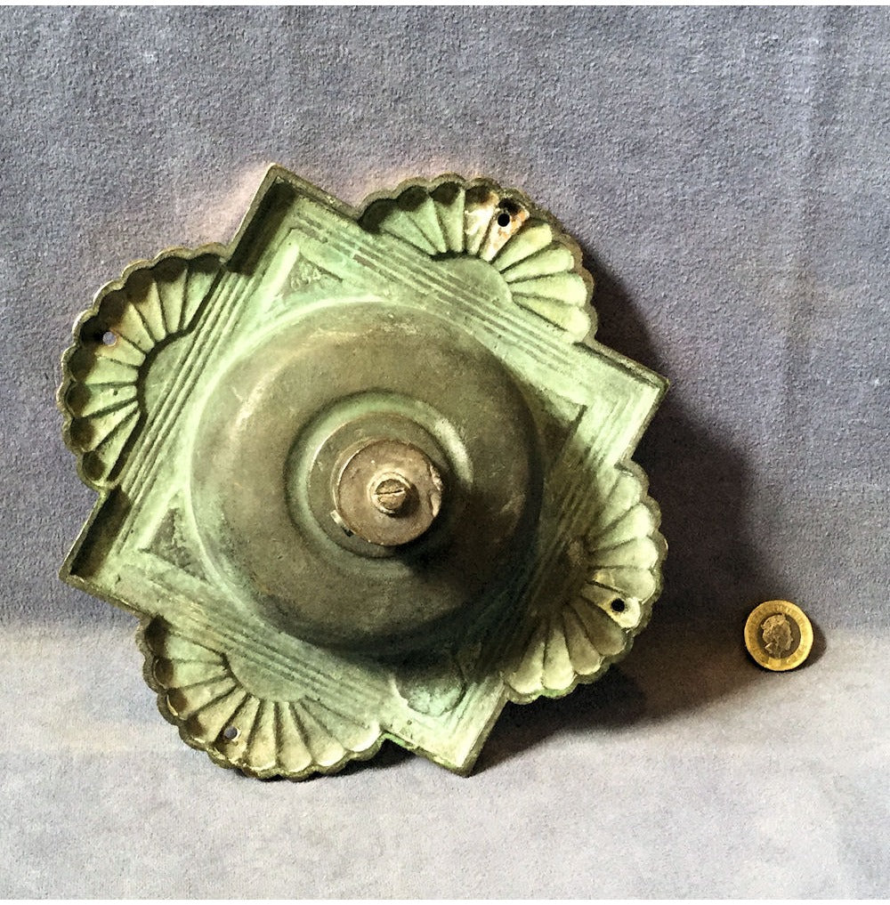 Huge Exterior Brass Electric Bell Press — view 2