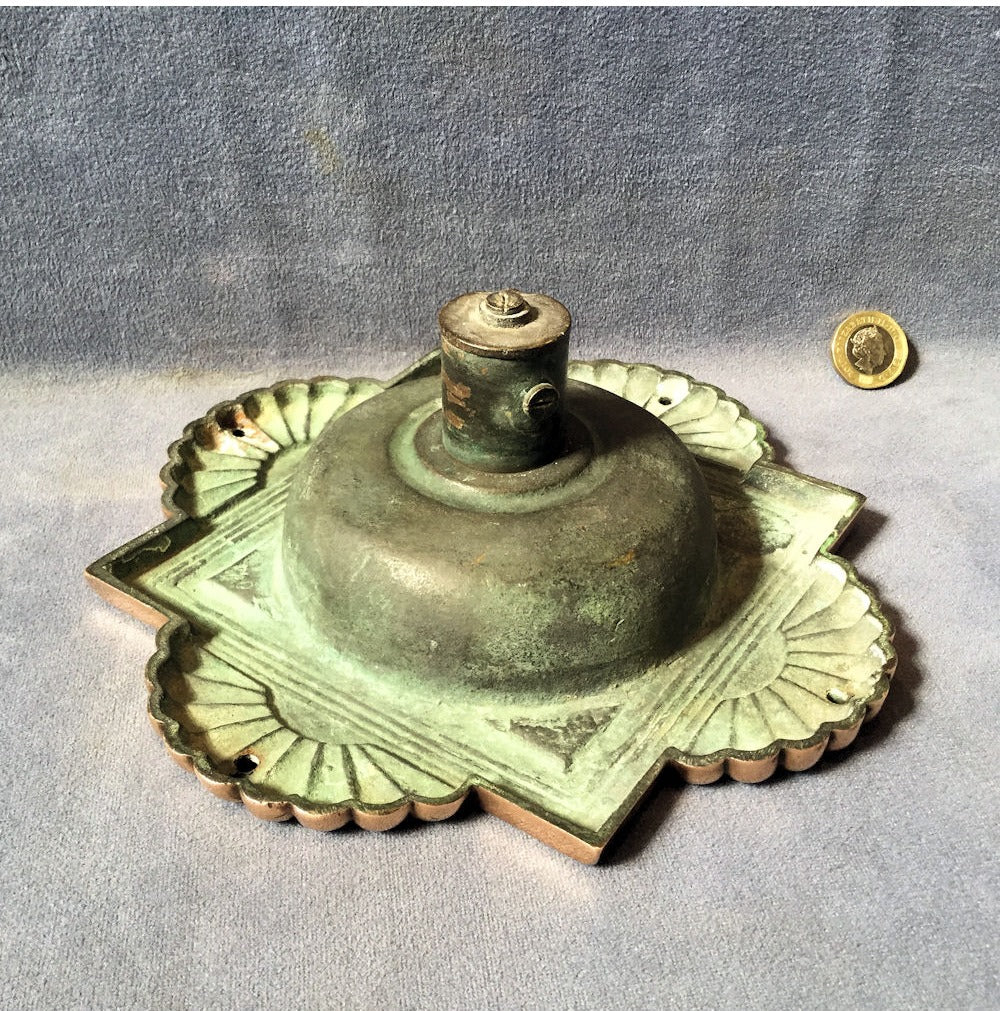 Huge Exterior Brass Electric Bell Press — view 3