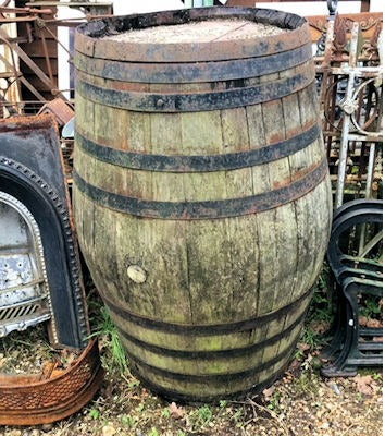 Huge Oak Wine Barrel — Oak, 1920's