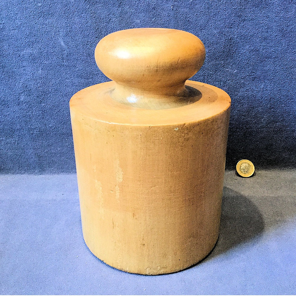 Huge Sycamore Pork Pie Mould — Sycamore, late 19th century
