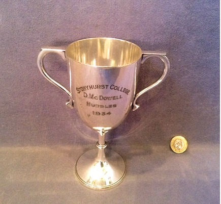 Hurdles Trophy — Silver plate, 1934
