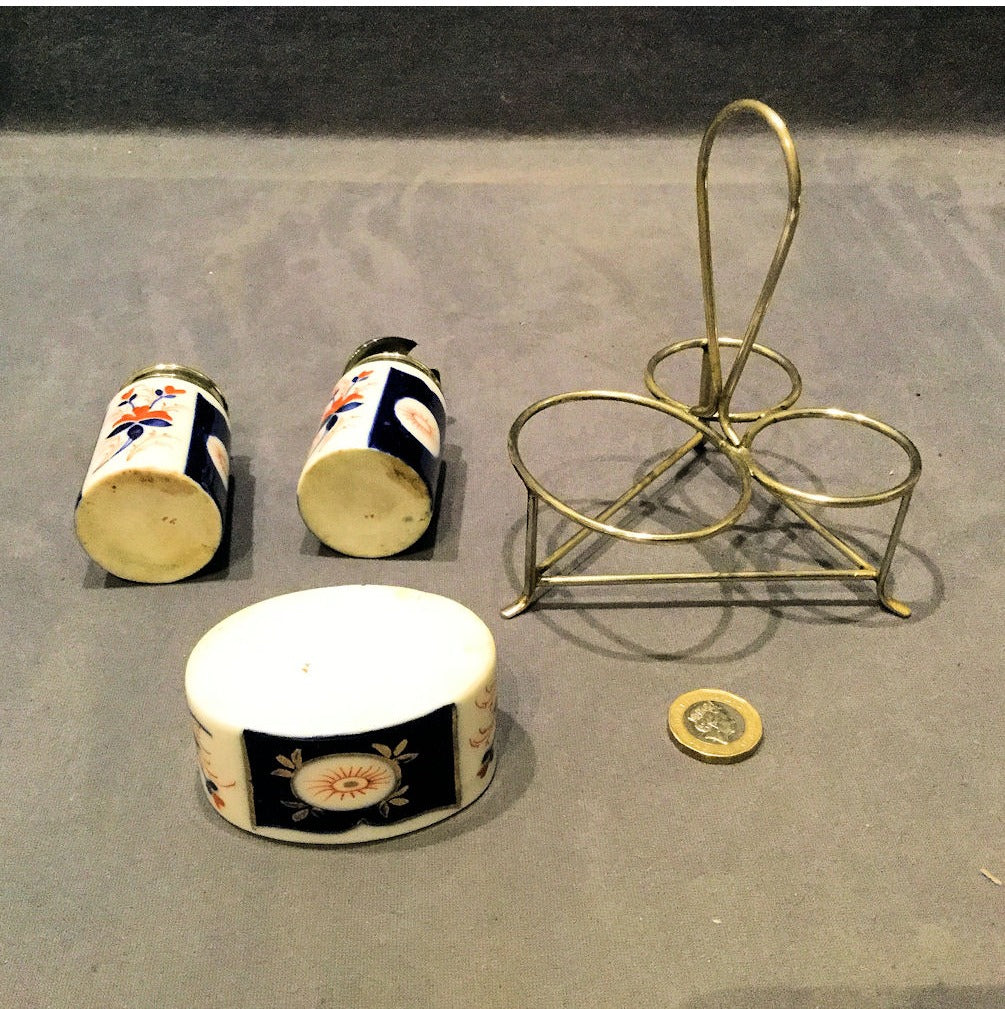 Imari Pattern 3 Piece Cruet Set — view 4