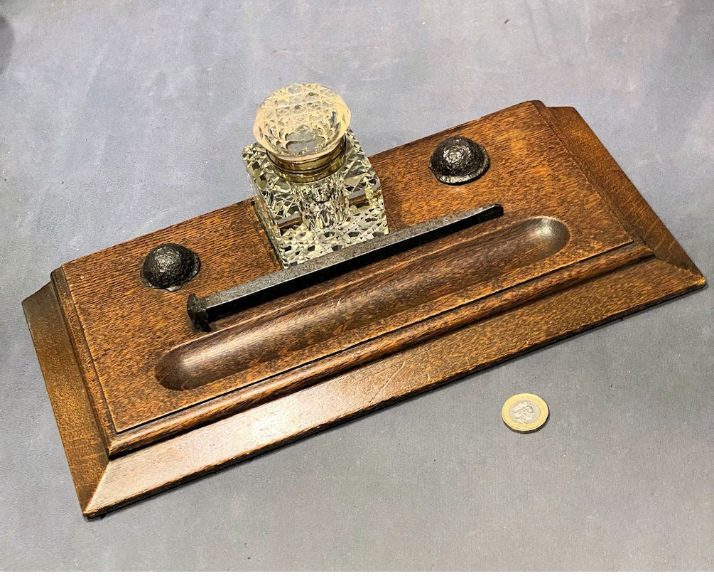 Inkstand With Relics from St Johns Westminter Built 1709 — Wrought iron, 1941