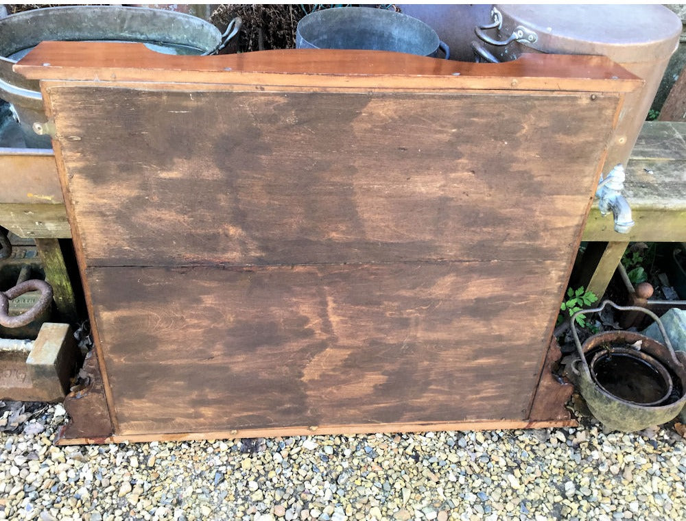 Inlaid Mahogany Overmantle Mirror — view 3