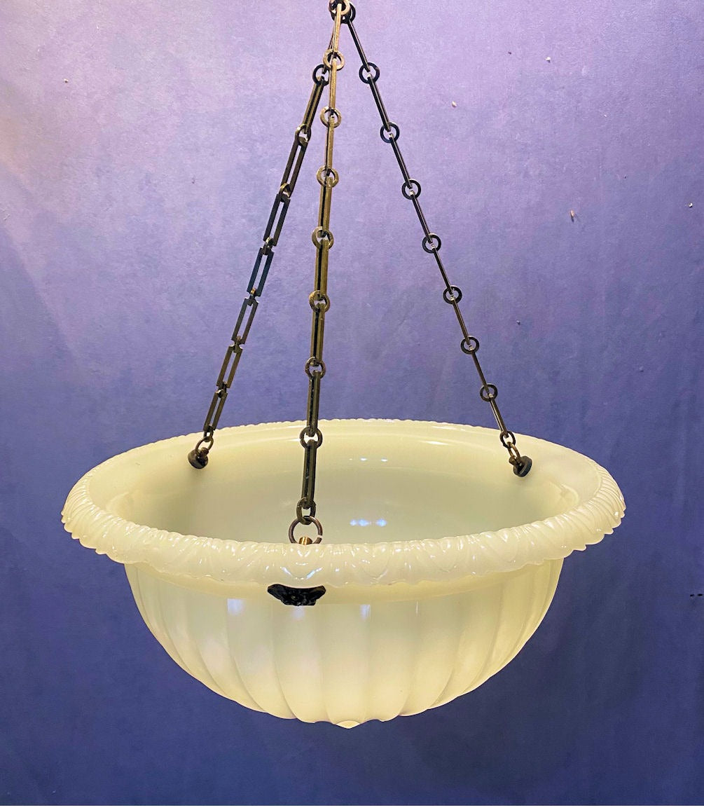 Jefferson Electric Light Fitting — Glass, circa 1910