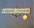 John Tann Chromed Safe Plate — Chrome, 1920's