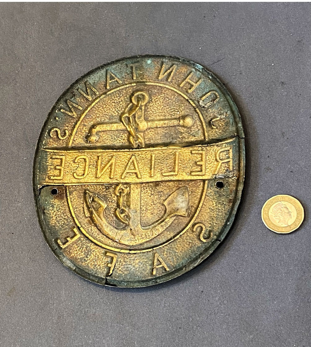 John Tanns Brass Safe Plate — view 2