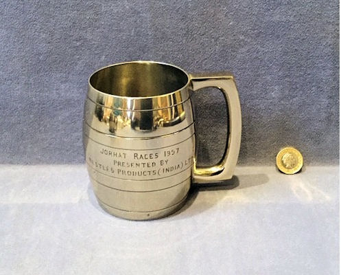 Jorhat Races 1957 Trophy — Nickel, 1957